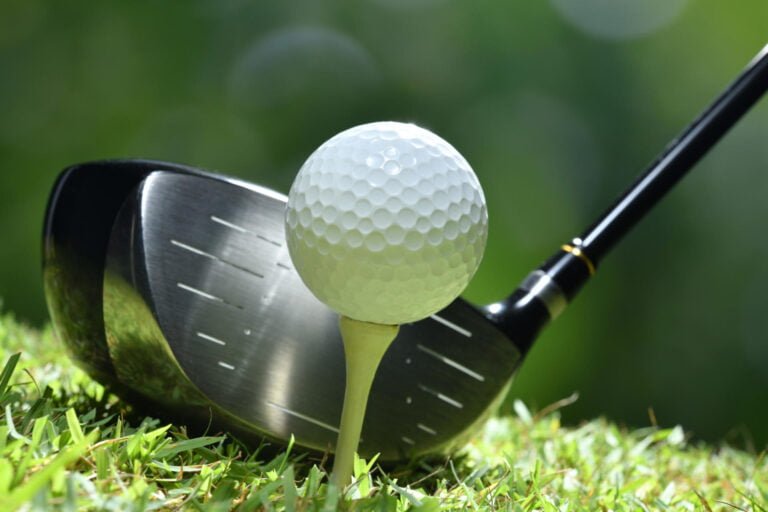 Golf ball and driver